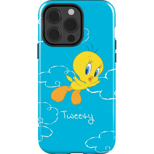 Looney Tunes Tweety Bird Flying iPhone 15 Pro Impact Case